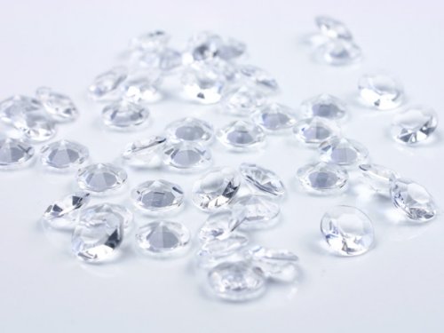 SiDeSo® 500 Stück Dekosteine Diamanten Acryl Tischdeko Hochzeit (klar) von SiDeSo