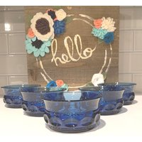 Kobaltblaue Dessertschale | Klein | Dessertschalen/Von Colony Blaue Glas Tischdecke von SiEstates