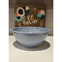 Texas Ware Baby Blau Melamin Konfetti Splatter Unmarkiert Mixing Bowl 118 Usa von SiEstates