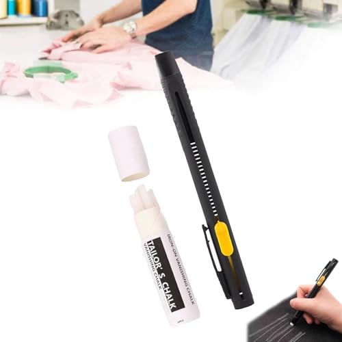 Heat Erasable Fabric Marker for Sewing,Washable Fabric Markers,Effortlessly Make Clear and Precise Marks on Fabrics,Suitable for Cotton, Knitted Fabrics, DIY Sewing Tools (1pen+20Refills) von SiQiYu