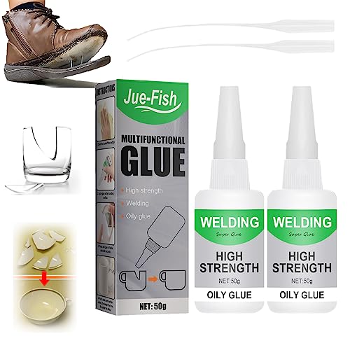 Jue Fish Glue - Jue Fish Multifunctional Glue - Jue-Fish Welding High-Strength Oily Glue - All Purpose Super Glue Extra Strength-Shoe Glue Repair Adhesive (2) von SiQiYu