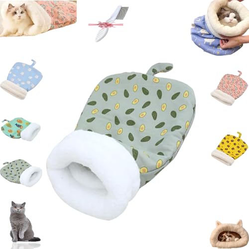 Pickelect Cozy Pet Nest for Cats and Dogs, 2025 New Picture Cozy Pet Nest, Portable All-Season, 360° Warm Tunnel Cat Sleeping Bag (D, L) von SiQiYu