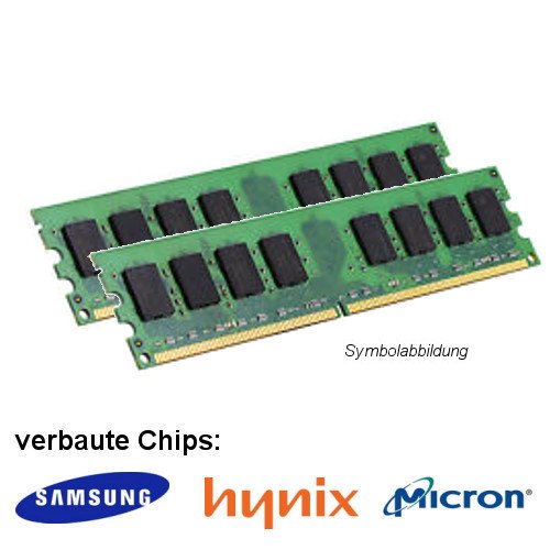 SiQuell 2GB Dual Channel Kit (2X 1GB) für Dell XPS 730 DDR3 (PC3 10600U) Dimm Unbuffered Arbeitsspeicher von SiQuell