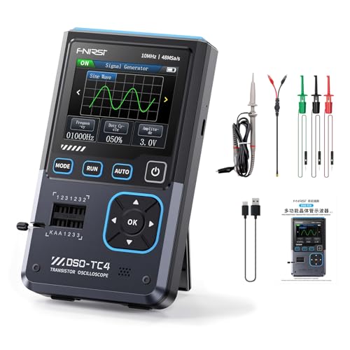 Oscilloscope, DSO-TC4 3 in 1 Digitales Oszilloskop 10MHz Bandbreite 48Ms/s Abtastung 13 Signalausgang Ein-Tasten-Auto Transistortester Elektronik Bauteiltester USB Ladegerät Werkzeuge von SiRyder