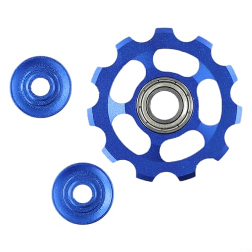 11T Schaltwerk Riemenscheibe Rad für Fahrräder aus CNC-Aluminiumlegierung mit abgedichteten Lagern geeignet für 7 12 Gang (blau) von SiSinkal