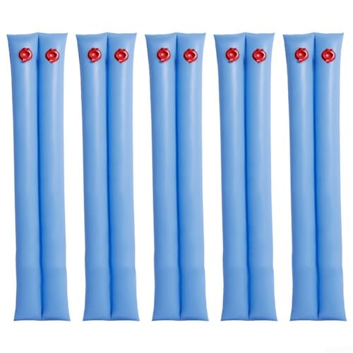 2,4 m Pool-Wasserbeutel für Winter-Poolabdeckungsgewichte, robuste, kältebeständige PVC-Wasserschläuche mit auslaufsicheren Ventilen, passt in Boden und oberirdische rechteckige Pools (10 Stück) von SiSinkal