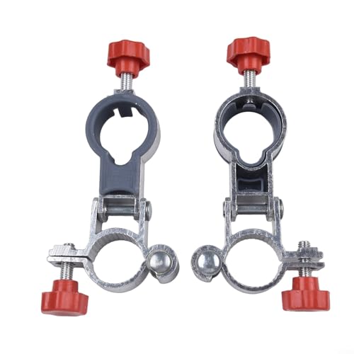 2 Stück Regenschirmhalter Clip Halterung, Sonnenschutz Zubehör für Gartenstuhl Stuhl Kinderwagen Outdoor Sonnenschirm Terrasse Balkon Deck Angeln (faltbar) von SiSinkal