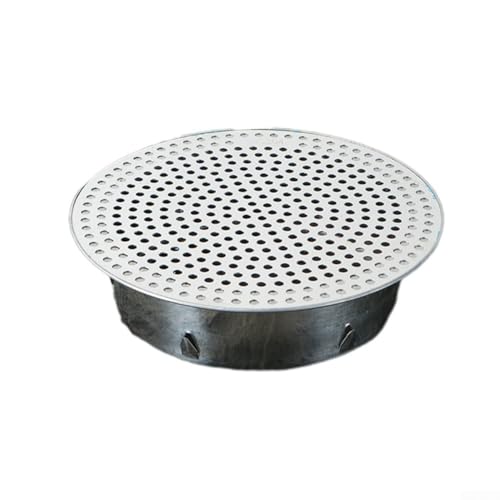 304 Edelstahl Dachbodenablaufabdeckung Anti-Verstopfung Drainagesystem für Balkon Garten PVC-Rohr (150 Röhren) von SiSinkal