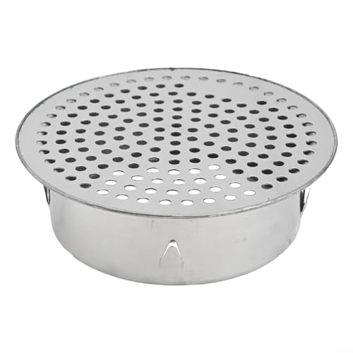 304 Edelstahl Dachbodenablaufabdeckung Anti-Verstopfung Drainagesystem für Balkon Garten PVC-Rohr (200 Röhren) von SiSinkal