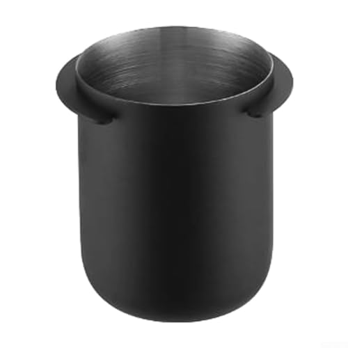 58 mm Edelstahl-Espresso-Tasse zum Wiegen und Umfüllen von Kaffeesatz (schwarz) von SiSinkal
