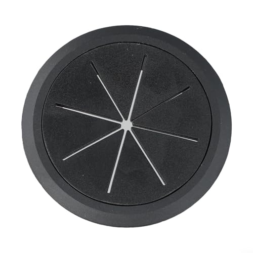 80 mm Kabelkanalkappe für Schreibtisch, effiziente Kabelführung, Tüllenabdeckung für saubere Einrichtung (schwarz) von SiSinkal