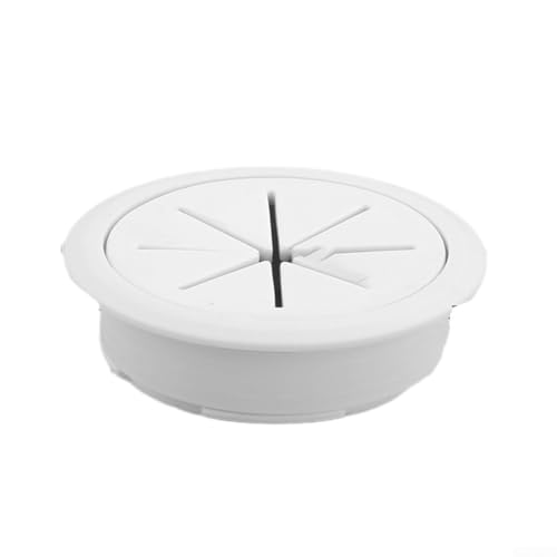 80 mm Kabelkanalkappe für Schreibtisch, effiziente Kabelführung, Tüllenabdeckung für saubere Einrichtung (weiß) von SiSinkal