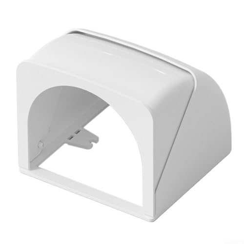 86 Typ Steckdose Outdoor wasserdichte Box mit elektrischer schützender regenfester Abdeckung, geeignet für Hof und Garten, aus Kunststoff (weiß) von SiSinkal