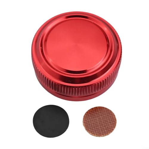 Angelrolle Spule Spannknopf Kappe Aluminiumlegierung Gerändeltes Gewinde Design für einfache Bremskontrolle, kompatibel mit 09 MG7 Baitcaster (rot) von SiSinkal