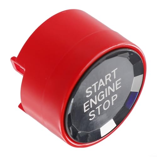 Attraktive Start-Stopp-Schalterabdeckung für BMW F30 F01 F25 G30 mit Spiegeleffekt (rot) von SiSinkal