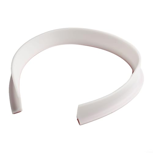 Badezimmer-Silikon-Barrierestreifen für Wasserspeicherung, flexibles und funktionales Design (weiß, 50 cm) von SiSinkal