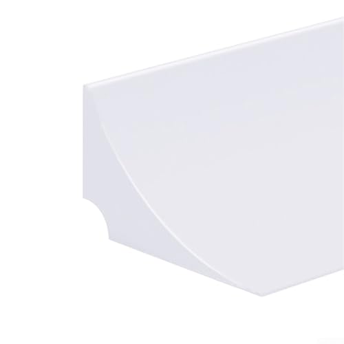 Biegbarer Silikon-Wasserstop-Streifen für Dusche und Küche, Wassersperre zum Halten von Wasser in Nasszonen (weiß, 80 cm) von SiSinkal