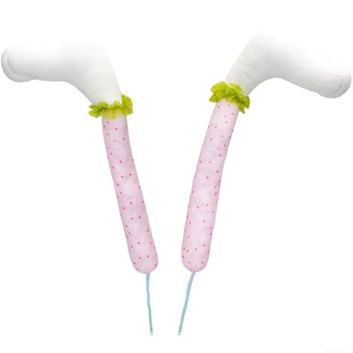 Charmantes Set mit Hasenbeinen, dekorative Gartenpfähle, verschönern Sie Ihren Außenbereich zu Ostern (rosa) von SiSinkal