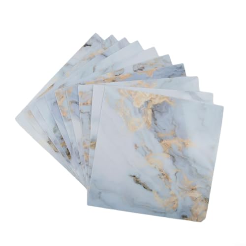 Dekorative PVC-Wandfliesen, wasserdichte Aufkleber, um Ihre Küche oder Ihr Badezimmer zu verschönern (20 x 20 cm) von SiSinkal