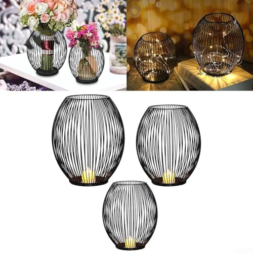 Dekorativer Kerzenhalter Draht Laterne Design für elegantes Wohn-Styling für Hochzeiten und Veranstaltungen (S) von SiSinkal
