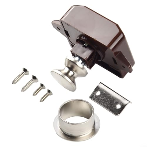 Druckknopfverschluss für Schranktüren, für Wohnmobil, Wohnwagen, Wohnmobil, Wohnmobil, Marine, Yacht, Schublade, Möbel, mit Perlen-Nickelbeschichtung, 14–22 mm Druckknopfverschluss für Schranktüren, für Wohnmobil, Wohnwagen, Wohnmobil, Wohnmobil, Marine, Yacht, Schublade, Möbel, mit Perlen-Nickelbeschichtung, 14–22 mm von SiSinkal