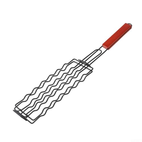 Edelstahl BBQ Grillkorb für Hot Dogs Gemüse Fleisch mit hitzebeständigem Holzgriff abschließbar Grillgitter für Gas Holzkohle Porzellan Infrarot Grills Edelstahl BBQ Grillkorb für Hot Dogs Gemüse Fleisch mit hitzebeständigem Holzgriff abschließbar Grillgitter für Gas Holzkohle Porzellan Infrarot Grills von SiSinkal