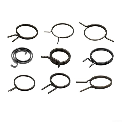 Edelstahl-Türgriff-Feder-Set, 5 Stück, Innentürhebel-Rückholfedern, schwarze Torsionsspulenfedern, Türknauf-Riegel-Ersatzteile (FW-MSXNH) von SiSinkal