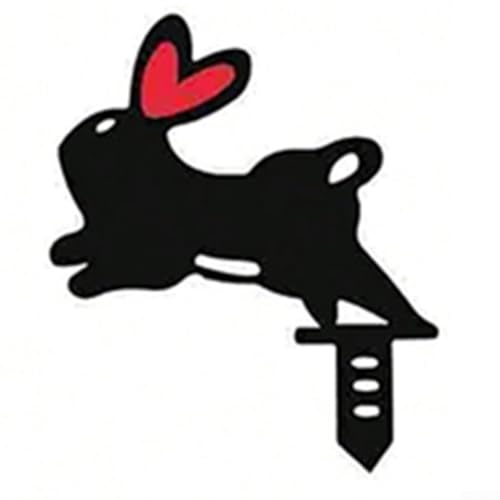 Einzigartige Gartenfigur aus Eisen, für saisonale Dekoration, geeignet für verschiedene Umgebungen (D 15 x 18 cm) von SiSinkal