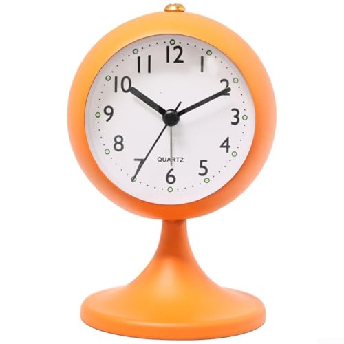 Eleganter, moderner kugelförmiger Trompetenwecker, entworfen, um Ihr Schlafzimmer oder Wohnzimmer zu verschönern (orange) von SiSinkal