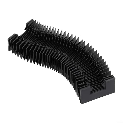 Flexibler Teleskop-Schutzbalg-Staubschutz für HGR25 Linearführungsschienen, CNC- und Fräsmaschinen-Werkzeug-Gleitschienen-Orgelabdeckung, öl-, wasser- und staubdichtes schwarzes Tuch (1000 mm) von SiSinkal