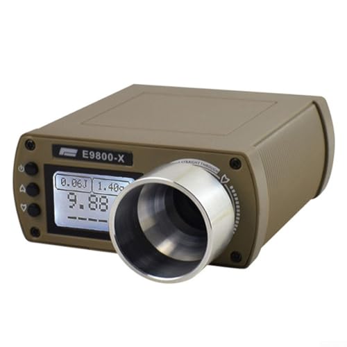 Geschwindigkeitstester Chronograph mit LCD-Display und Sensorkalibrierung zur Messung von Schussgeschwindigkeit, Mündungsgeschwindigkeit, Energie und Entfernung (hellbraun) von SiSinkal
