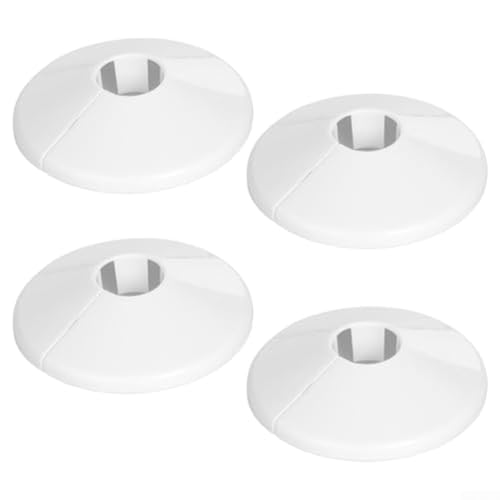 Heizkörper-Rohrabdeckungen aus Kunststoff, 15 mm, dekorativ, hitzebeständig, Snap-On-Design für Wassergasleitungen, Heimschutz, einfache Installation, flexibel (4 Stück, weiß) von SiSinkal