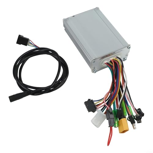 Hocheffizienter bürstenloser Controller mit 21 A, 48 V, mit 1450 mm Display-Kabel für 1000 W E-Bike/Scooter-Anwendungen Hocheffizienter bürstenloser Controller mit 21 A, 48 V, mit 1450 mm Display-Kabel für 1000 W E-Bike/Scooter-Anwendungen von SiSinkal
