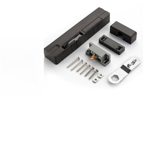 Hydraulischer Türpuffer für Holztüren, anpassbarer Schließmechanismus mit Anti-Pinch-Hand-Design (schwarz-rechts) von SiSinkal