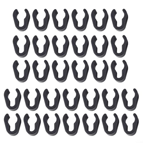 Kabelsteuerungs-Set enthält 32 robuste Mikrofon-Clip-Halter aus ABS-Material zum Fixieren von Kabeln (kleine Größe) von SiSinkal