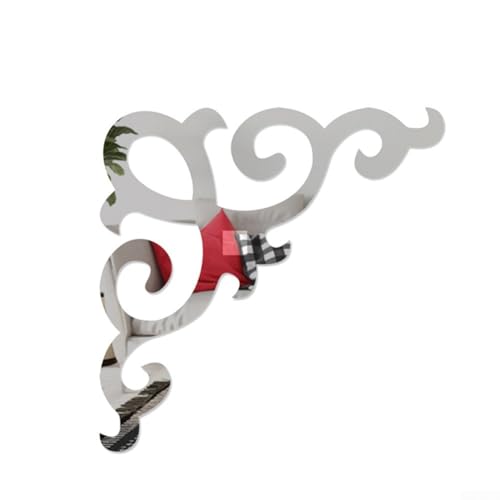 Kreative 3D Spiegel Wandaufkleber Stilvolle DIY Acryl Dekor für moderne Häuser (2 Silber) von SiSinkal