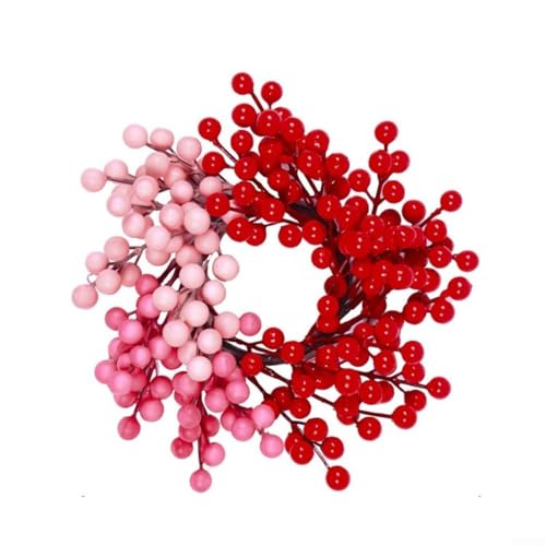 Künstlicher Beerenkranz für Haustür, charmante Urlaubsdekoration für Zuhause und draußen (Kranz A) von SiSinkal