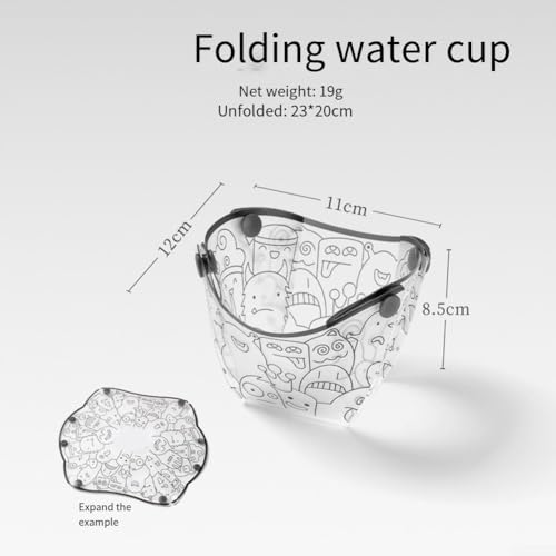 Leichter Campingbecher, 19 g, faltbares Silikon-Geschirr für Ihre Outdoor-Erlebnisse (D) von SiSinkal
