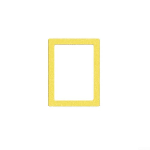 Magnetische Bilderrahmen für Heimdekoration, stilvolle und funktionale Foto-Display-Lösung (12,7 cm Gelb) von SiSinkal