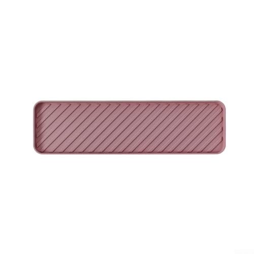 Mehrzweck-Tablett, hitzebeständig, Silikon, für Küchenarbeitsplatten, Spülenbereiche und Kaffeebars, mit flexiblem und stabilem Design (Rosa) von SiSinkal