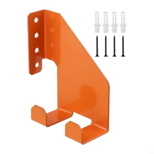 Metall-Kettensägenaufhänger für platzsparende und Garagenorganisation (orange) von SiSinkal