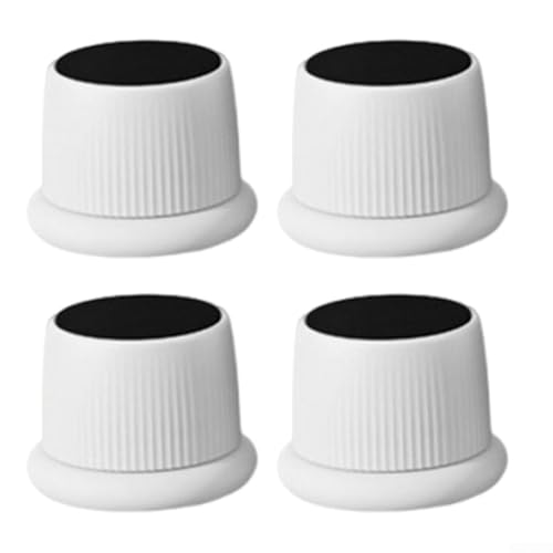 Möbel-Fußpolster, verstellbar, 40 x 63 mm, mit Anti-Vibration und rutschfest für sichere Erhöhung und Geräuschkontrolle, Weiß Möbel-Fußpolster, verstellbar, 40 x 63 mm, mit Anti-Vibration und rutschfest für sichere Erhöhung und Geräuschkontrolle, Weiß von SiSinkal