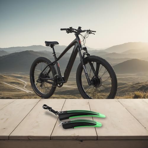 PP-Schutzblech für Rennräder, erweitertes Design reduziert Spritzer bei Nässe (grün) von SiSinkal