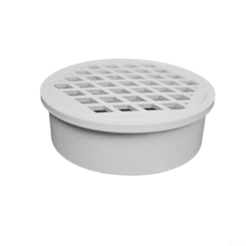 PVC-Abflussrohr kombiniert mit eingebauter Bodenablaufabdeckung für Balkonböden, zuverlässiger Abfluss, säure- und laugenbeständig, geeignet für Sanitärsysteme (110 mm) von SiSinkal
