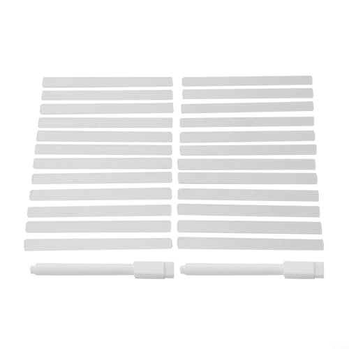 Pflanzenetiketten-Set aus Acryl, transparent, wiederverwendbar, mit Schutzfolie, wasserdicht, beschreibbar, für Blumenbeete, Töpfe, Gewächshäuser, Innenhöfe, 24 Stück Pflanzenetiketten-Set aus Acryl, transparent, wiederverwendbar, mit Schutzfolie, wasserdicht, beschreibbar, für Blumenbeete, Töpfe, Gewächshäuser, Innenhöfe, 24 Stück von SiSinkal