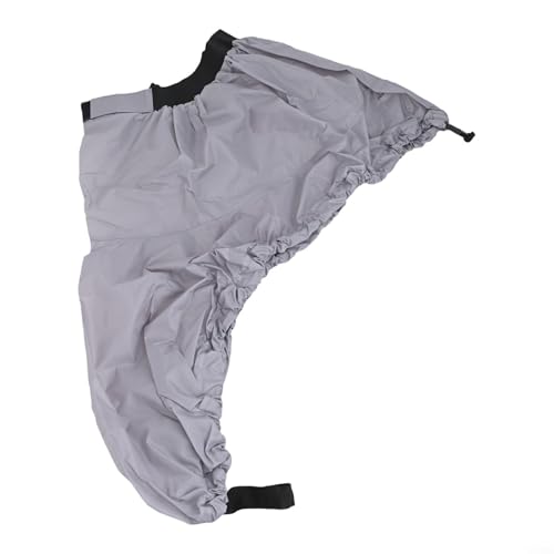 Premium Wasserdichter Kajak-Spritzrock mit verstellbarer Taille und Schnellentriegelungsriemen für ultimative Cockpit-Verteidigung (M Grau) von SiSinkal
