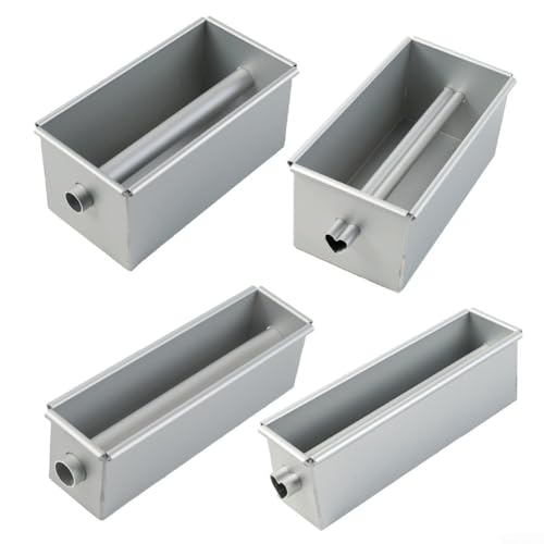 Quadratische Brotkastenform aus Aluminiumlegierung mit Mittelrohr zum gleichmäßigen Backen von Brot, Kuchen und Puddings, nicht beschichtet und ofenfest (B) von SiSinkal