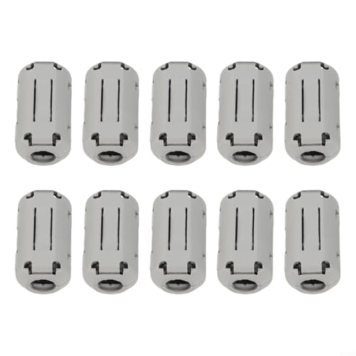 Rauschunterdrücker-Clips, 10 Ferritringe für USB- und Audiokabel, entworfen, um elektromagnetische Störungen zu minimieren (9 mm) von SiSinkal