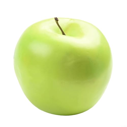 Realistische künstliche Obstäpfel, 10 Stück, perfekt geeignet für Schaufenster oder Heim-Styling-Bedürfnisse (grün) von SiSinkal