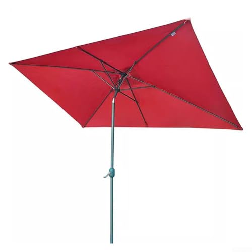 Reichlich Schatten mit 160 g/m² Polyester-Überdachung, perfekt für Ihren Garten oder Veranstaltungen im Freien (rot) von SiSinkal